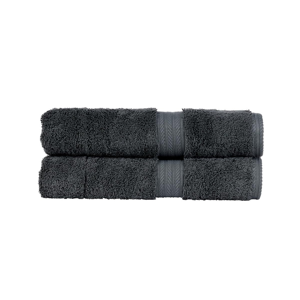 Christy Renaissance 2 Bath Towels Set | Ash Grey | 100% Egyptian Cotton Pile | Luxuriously Soft and Super Absorbent | 675 GSM - image 1
