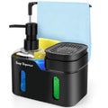 Richenda 4-in-1 Kitchen Sink Soap Dispenser with Sponge Holder - Black