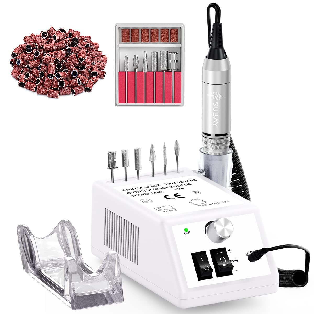 Subay Professional Electric Nail Drill Machine for Acrylic and Gel Nails