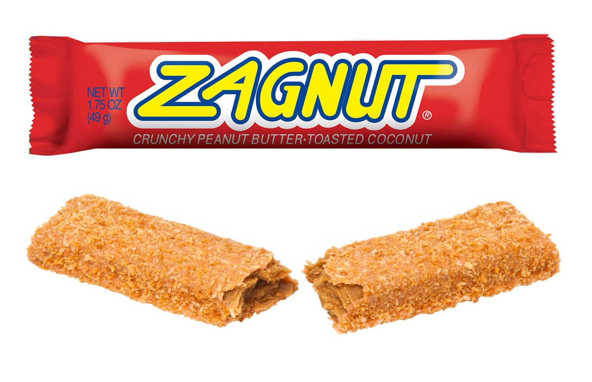 Hershey's Zagnut Candy Bar – Peanut Butter & Toasted Coconut – 6 Bars