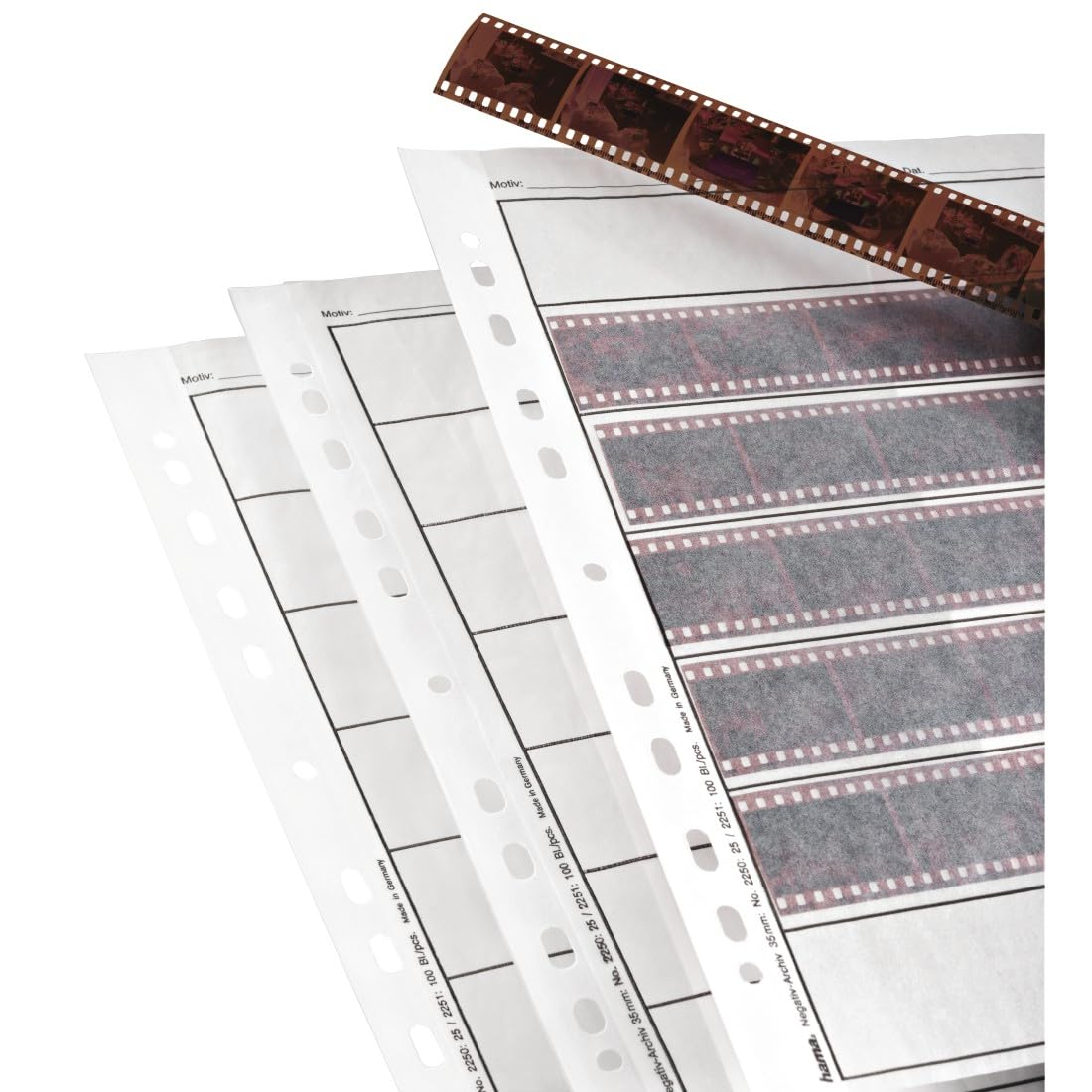 Hama Glassine Negative Archiving Sleeves for 35mm Film - 100 Pack