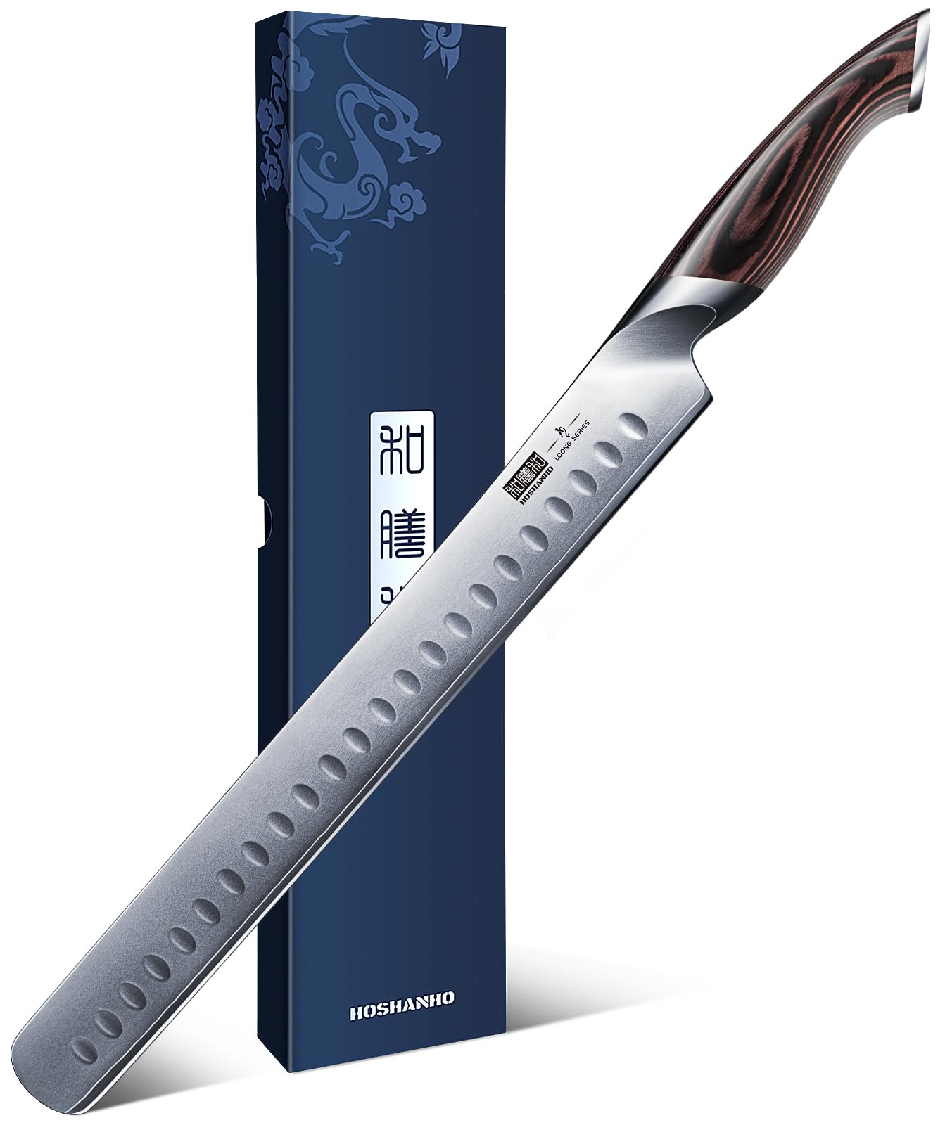 HOSHANHO 12 Inch Carving Knife | Japanese AUS-10 Steel Slicing Knife