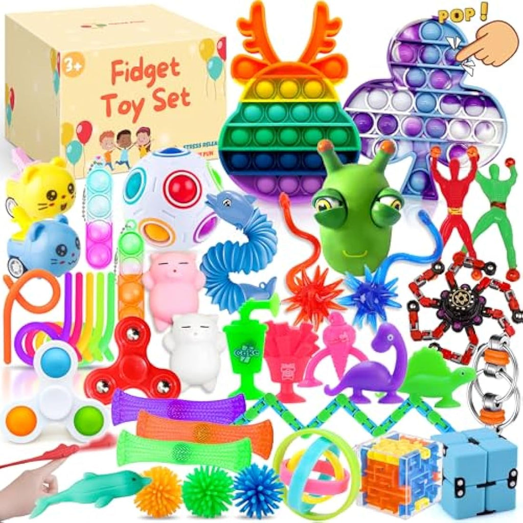 Lubibi 40-Piece Fidget Toy Set | Sensory Pack for ADHD & Stress Relief