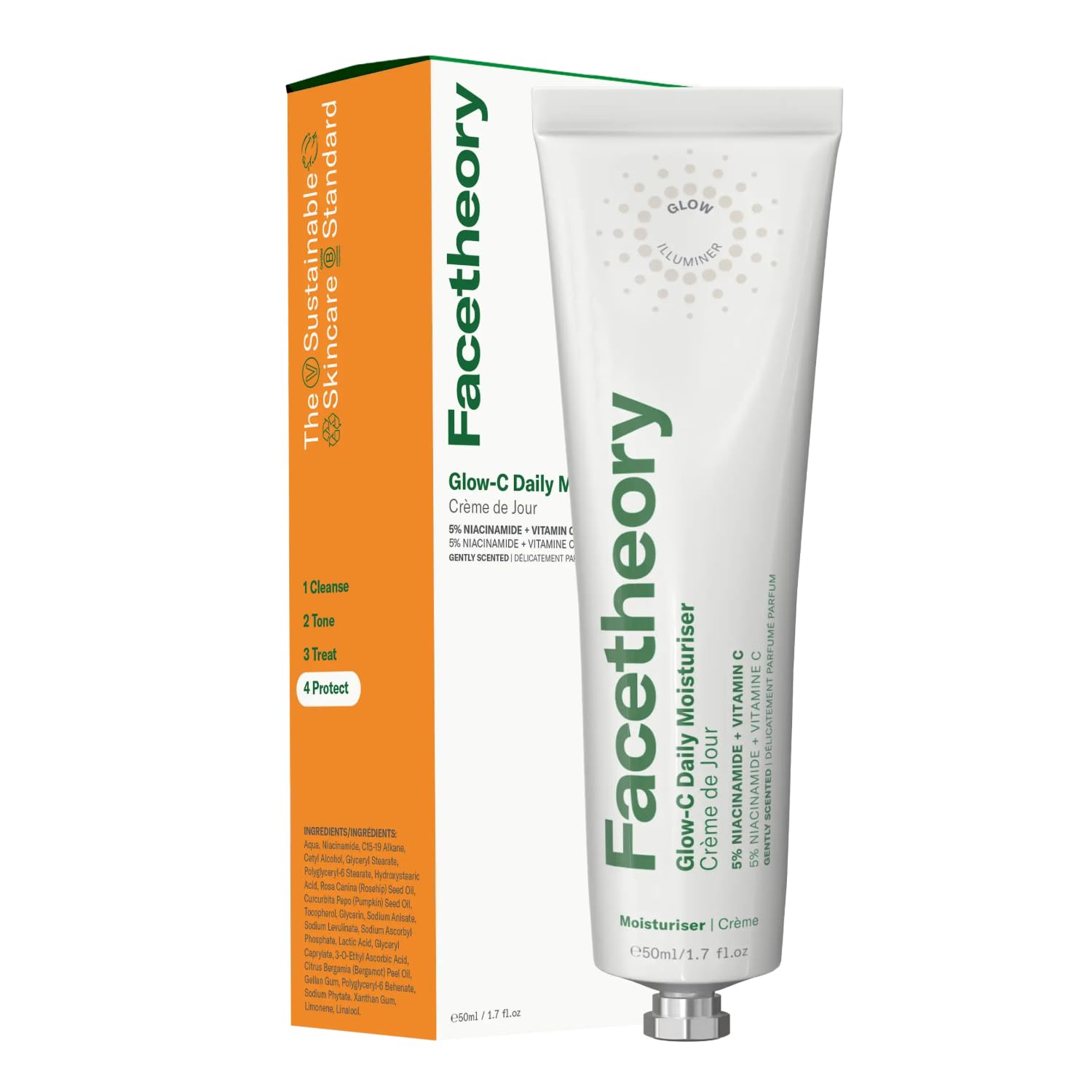Facetheory Glow-C Daily Moisturizer SPF 30 | Vitamin C & Niacinamide Cream