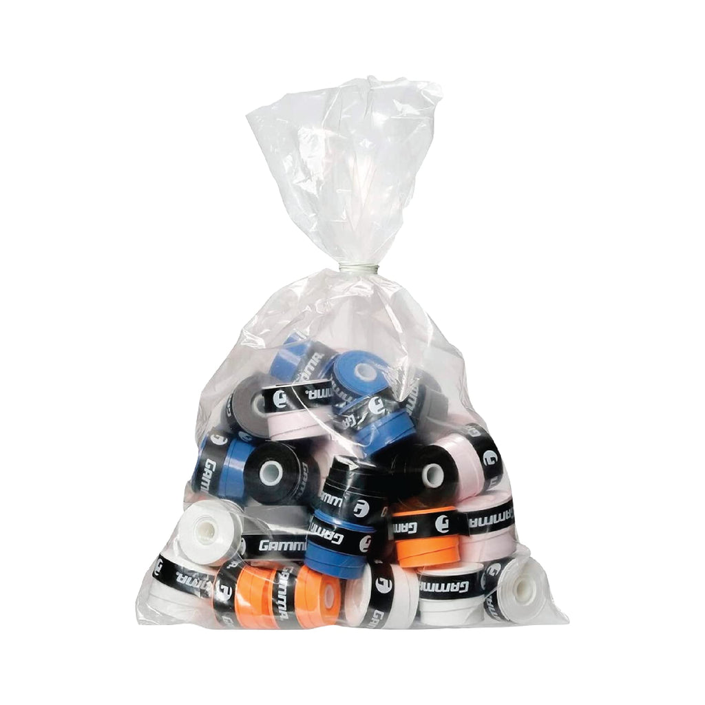 GAMMA Supreme Overgrip – Tacky Racquet Grip Tape Refill Bag, 60 Pack