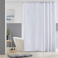 Furlinic White Shower Curtain | Mold Resistant Waterproof Fabric 72x72