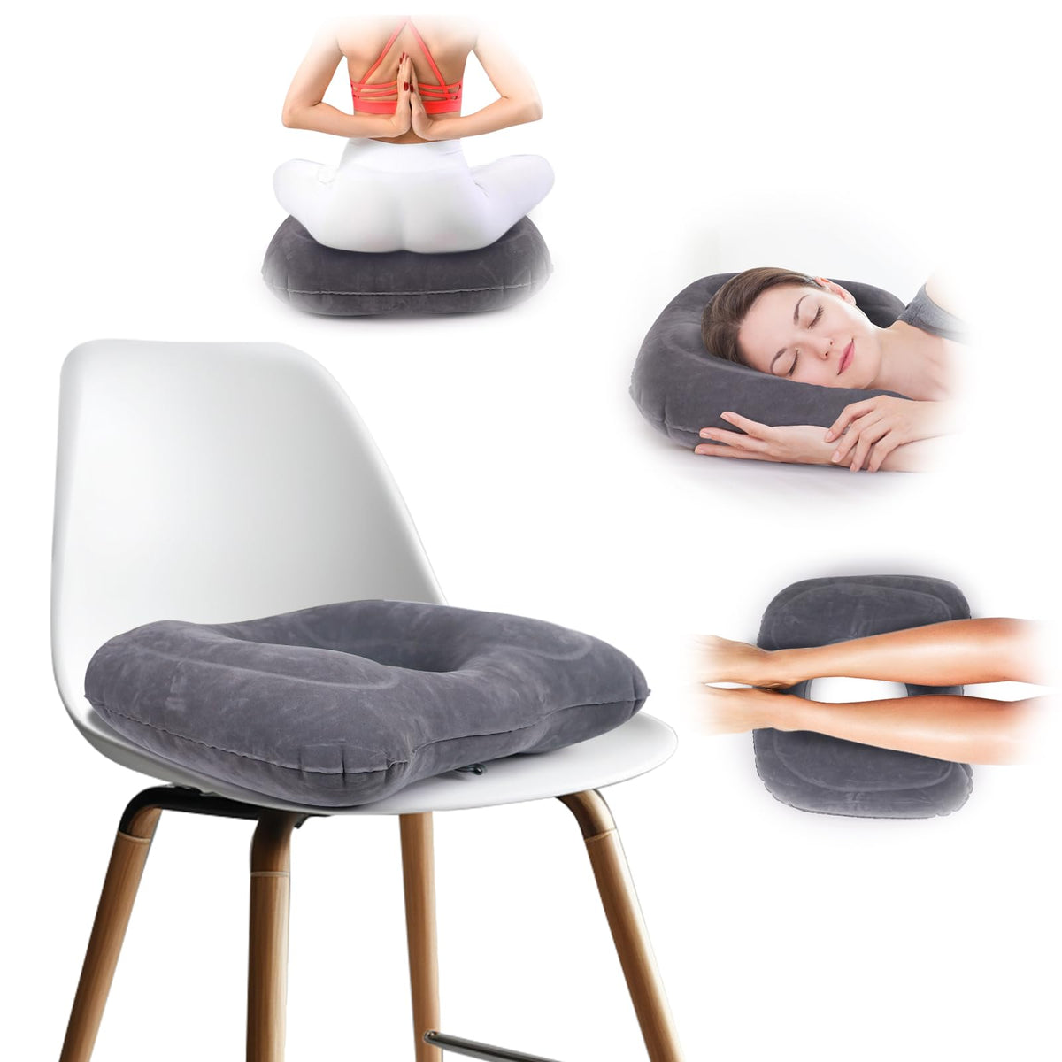 AirSwim Inflatable Hemorrhoid Pillow, Inflatable Donut Cushion for Sitting - image 2