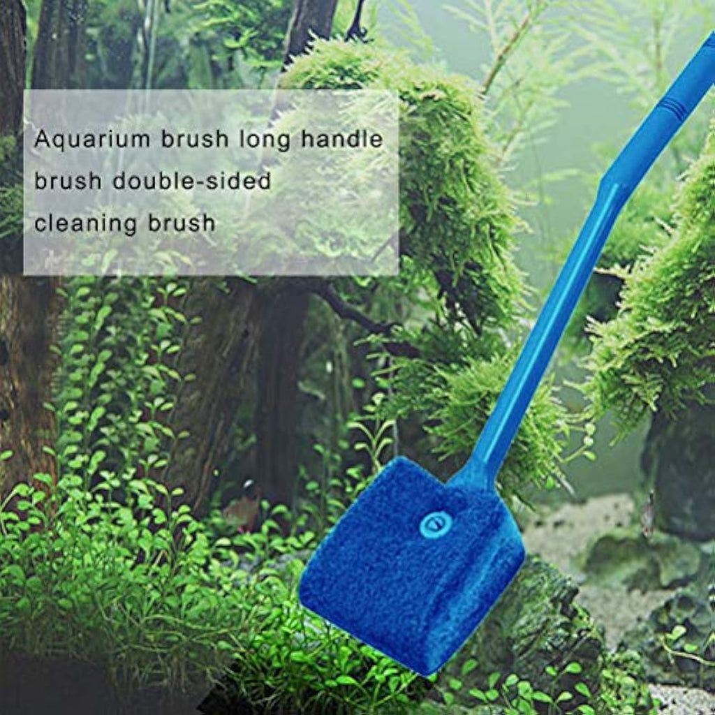 15.7" Long Handle Aquarium Fish Tank Cleaning Sponge Brush