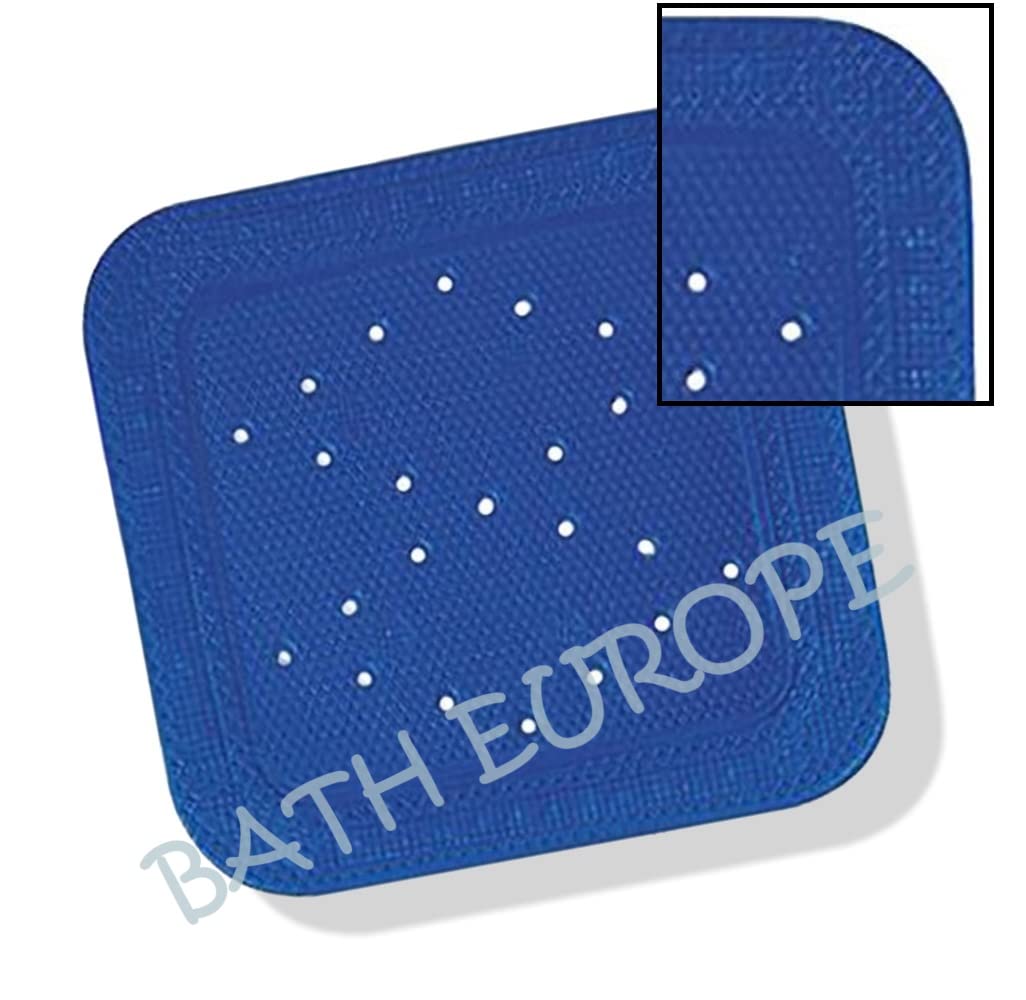 Kleine Wolke Calypso Shower Mat – Durable Blue PVC Bath Mat, 55x55cm