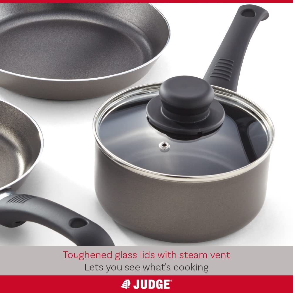 Judge Everyday 5-Piece Non-Stick Cookware Set | Saucepans & Frying Pans