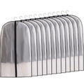 YiZhou 12 Pack Translucent PEVA Garment Bags, 60×100cm Suit Storage Covers - image 1