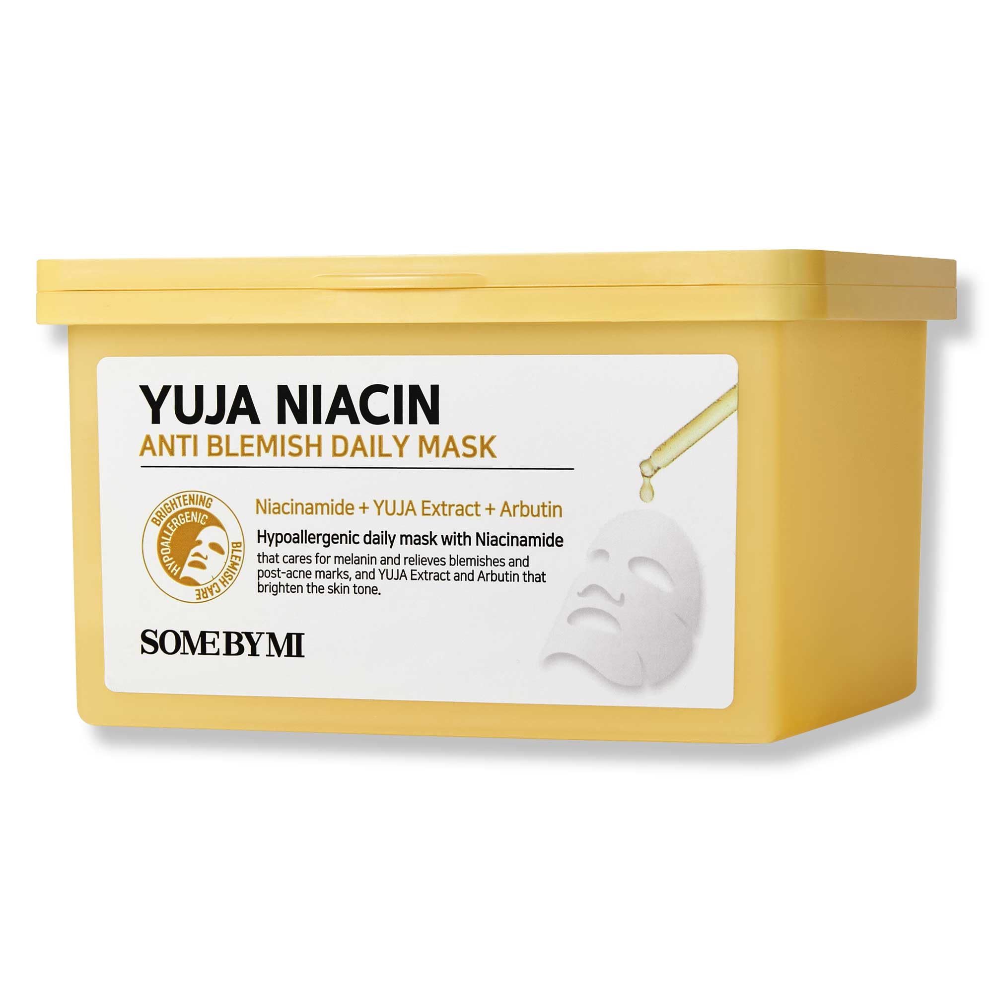 SOME BY MI Yuja Niacin Anti Blemish Daily Mask | 30 Sheets | K-Beauty