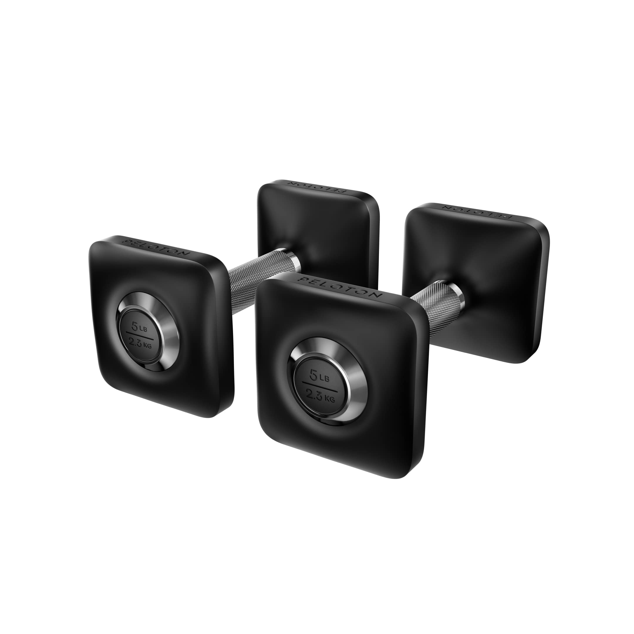 Peloton Dumbbells – Pair of Urethane Coated Cast Iron Weights, 2.3 kg