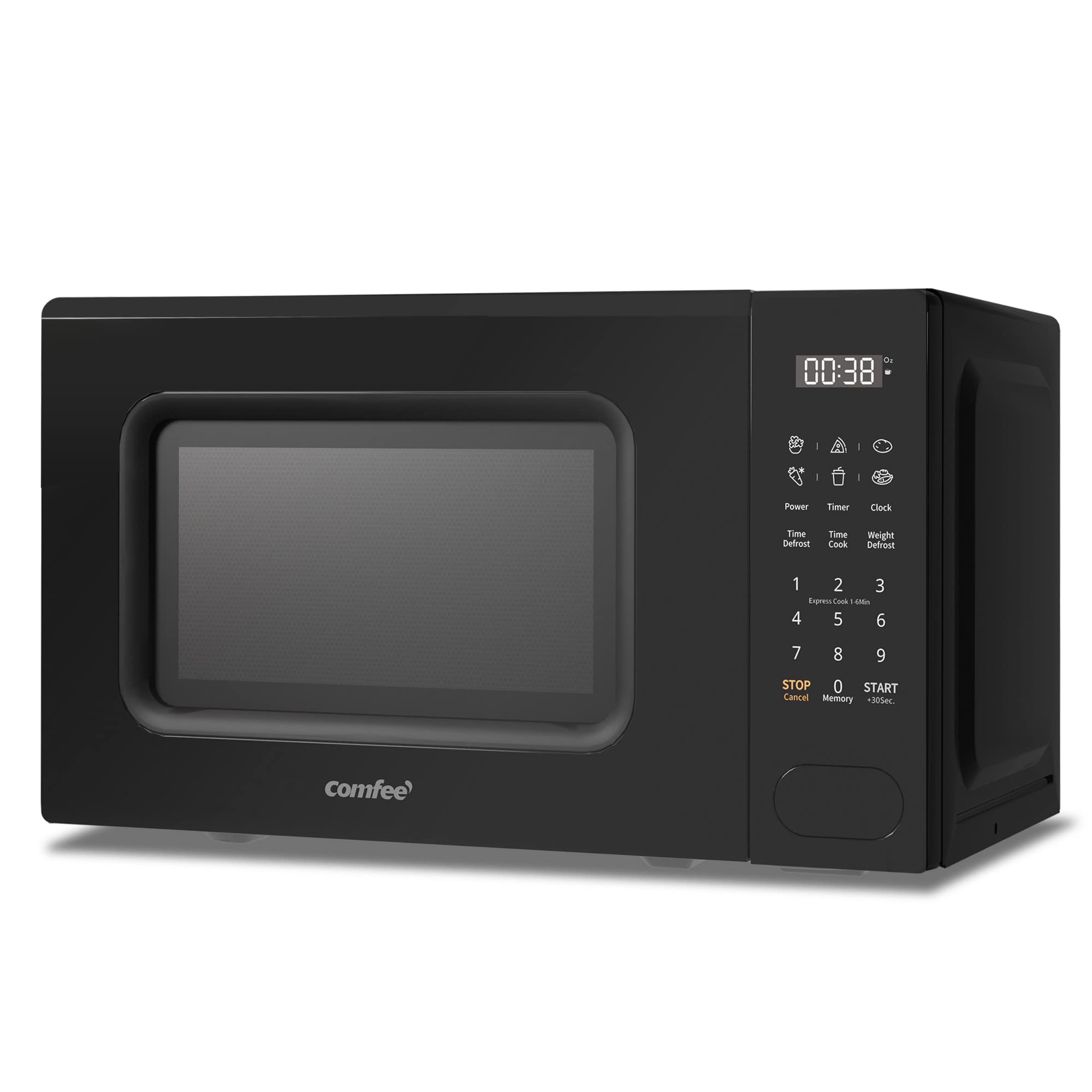 COMFEE' 20L Digital Microwave Oven | 700W with 6 Presets - Black