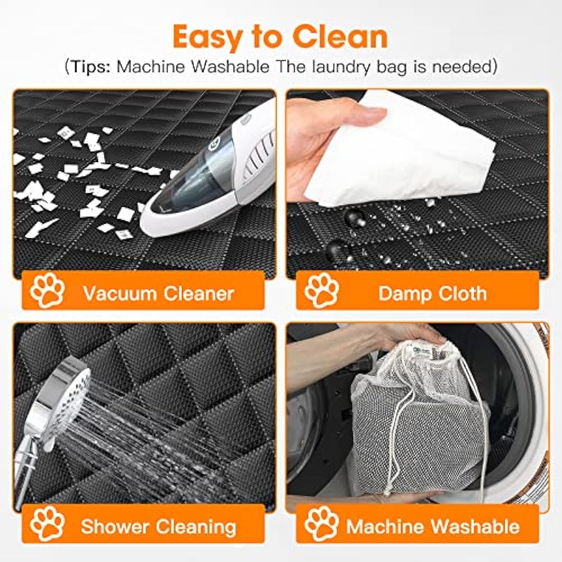 JOEJOY Waterproof Dog Car Seat Cover | 4-in-1 Non-Slip SUV Hammock
