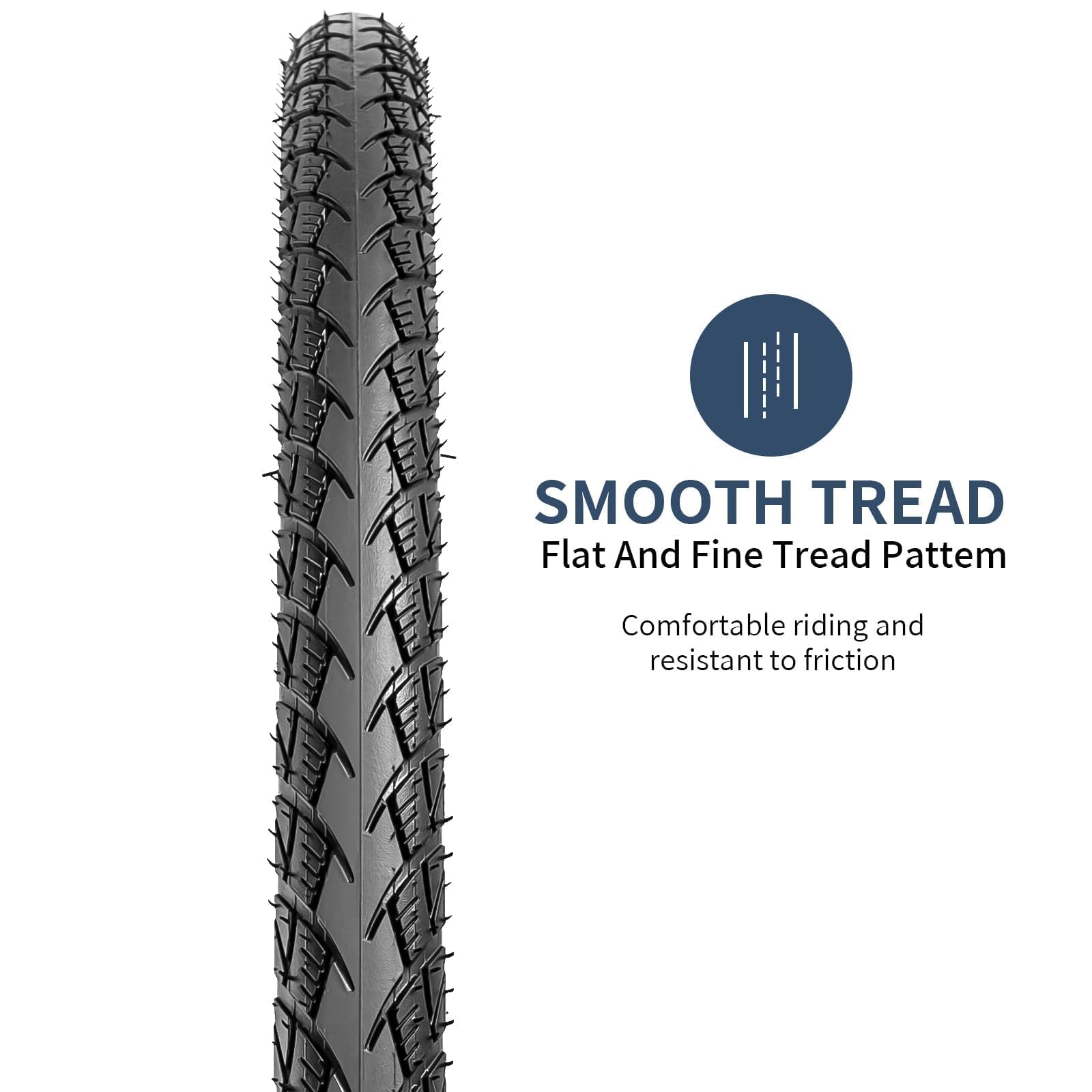 YunSCM 26x1.50 Bike Tyres and Tubes Set | 60TPI Puncture Resistant 2-Pack
