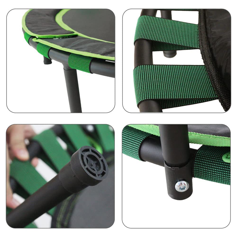 36'' Kids Trampoline with Handrail – Foldable Indoor Fitness