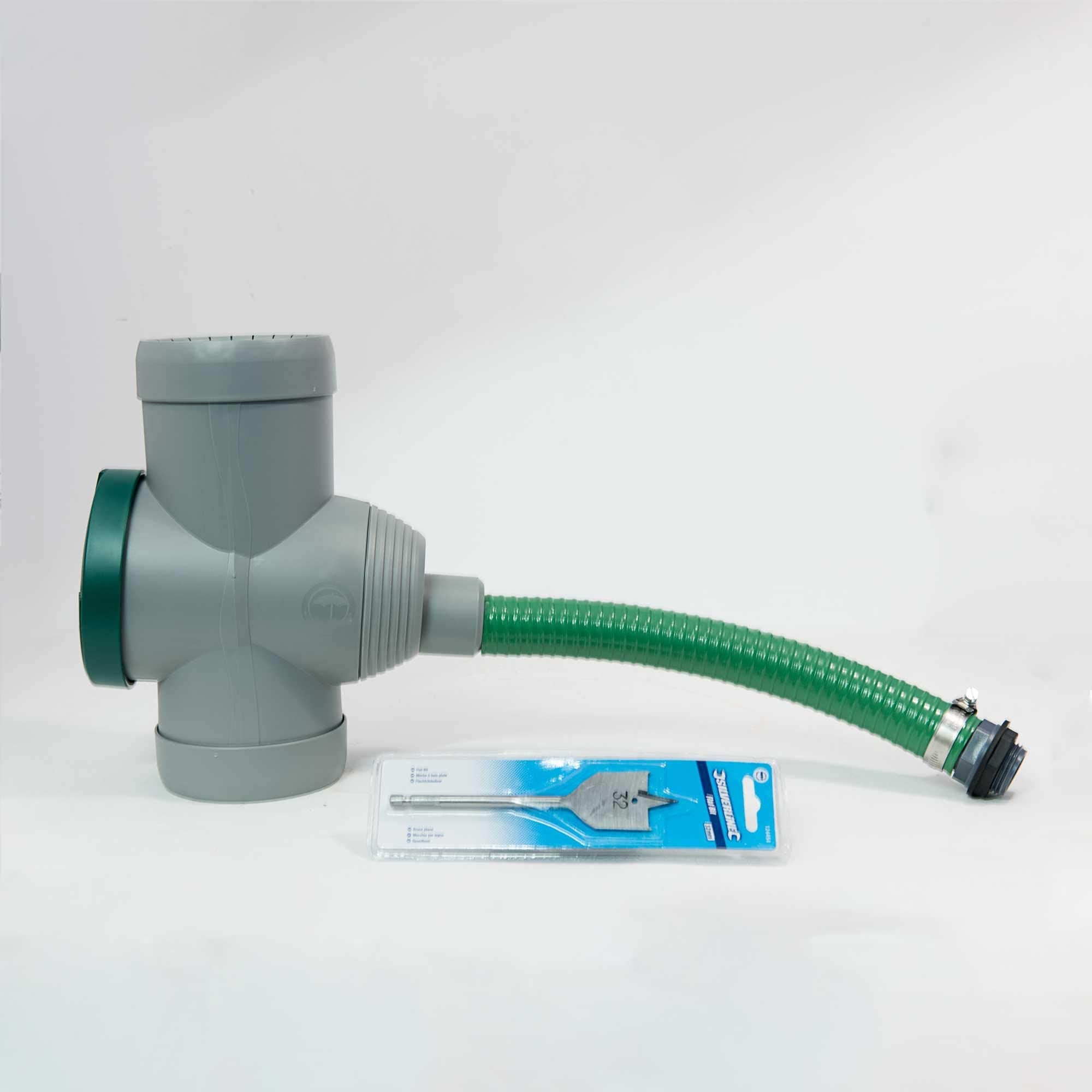 3P Filter Collector Universal Rainwater Diverter with Link Kit - Grey