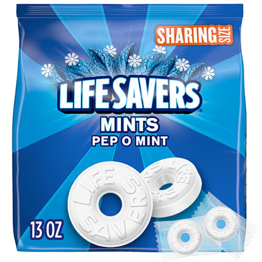 LIFE SAVERS Pep-O-Mint Peppermint Hard Candy - 13 oz Sharing Size Bag