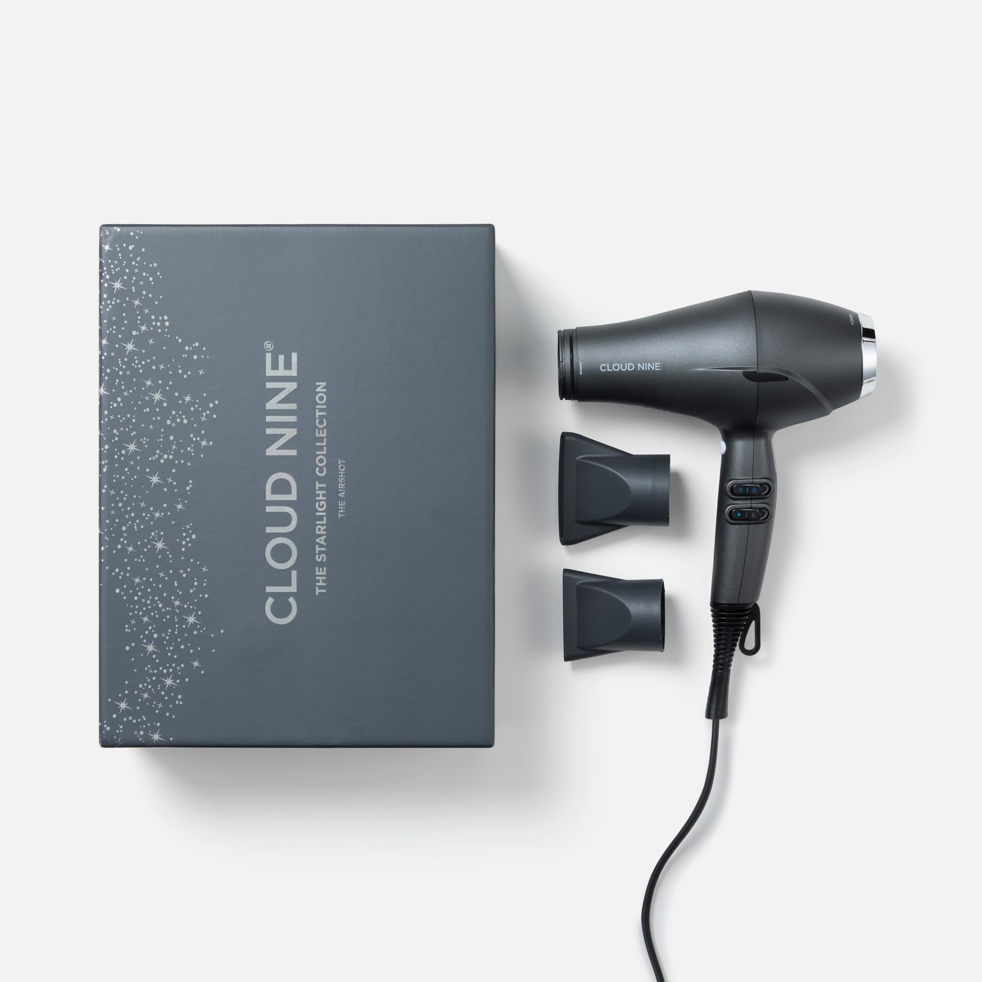 Cloud Nine The Airshot Hair Dryer – 2000W Starlight Grey Edition