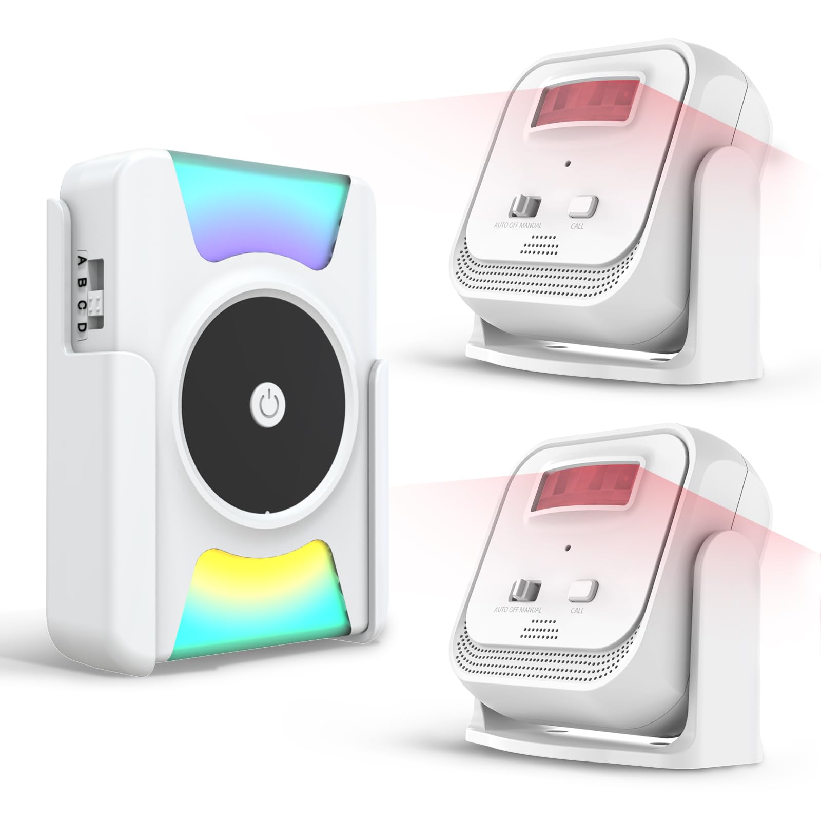 Daytech Motion Sensor Bed Alarm for Elderly Fall Prevention - 2 PIR