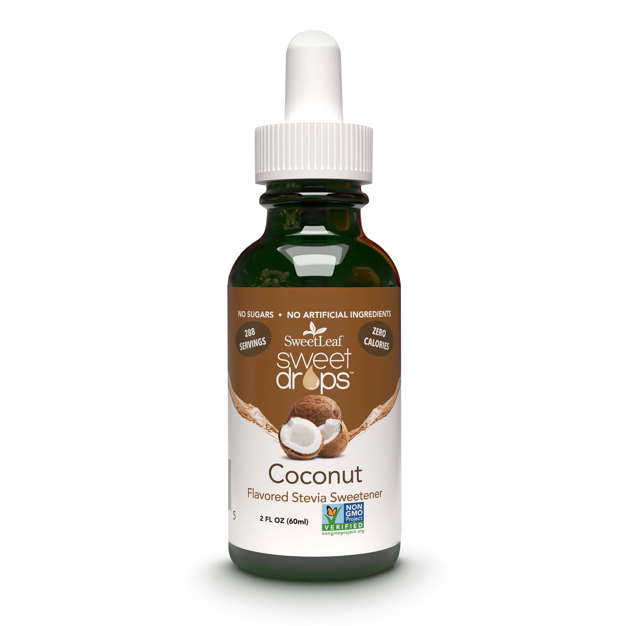 SweetLeaf Liquid Stevia Coconut – Zero Calorie Natural Sweetener, 2 oz