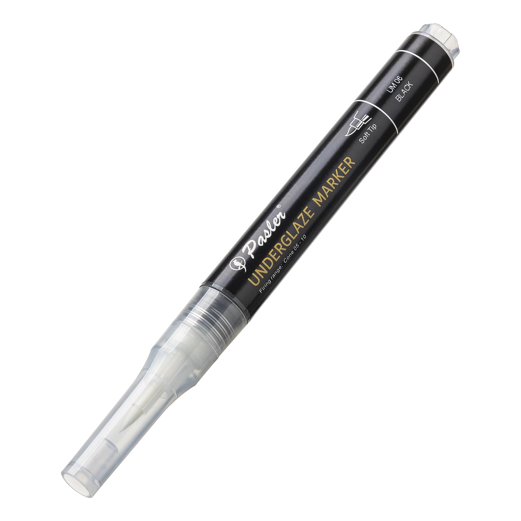 Pasler Underglaze Marker for Ceramic Pottery Bisque – Soft Tip, Black