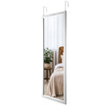 Dripex Full Length Over Door Mirror – 110x45cm Toughened Glass Silver