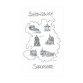 Shrewsbury Tea Towel | Rock the Home White Half Panama Cotton Dish Cloth
