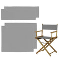 STAY GENT 2 Set Durable Replacement Seat Cover for Directors Chair Grey - image 1