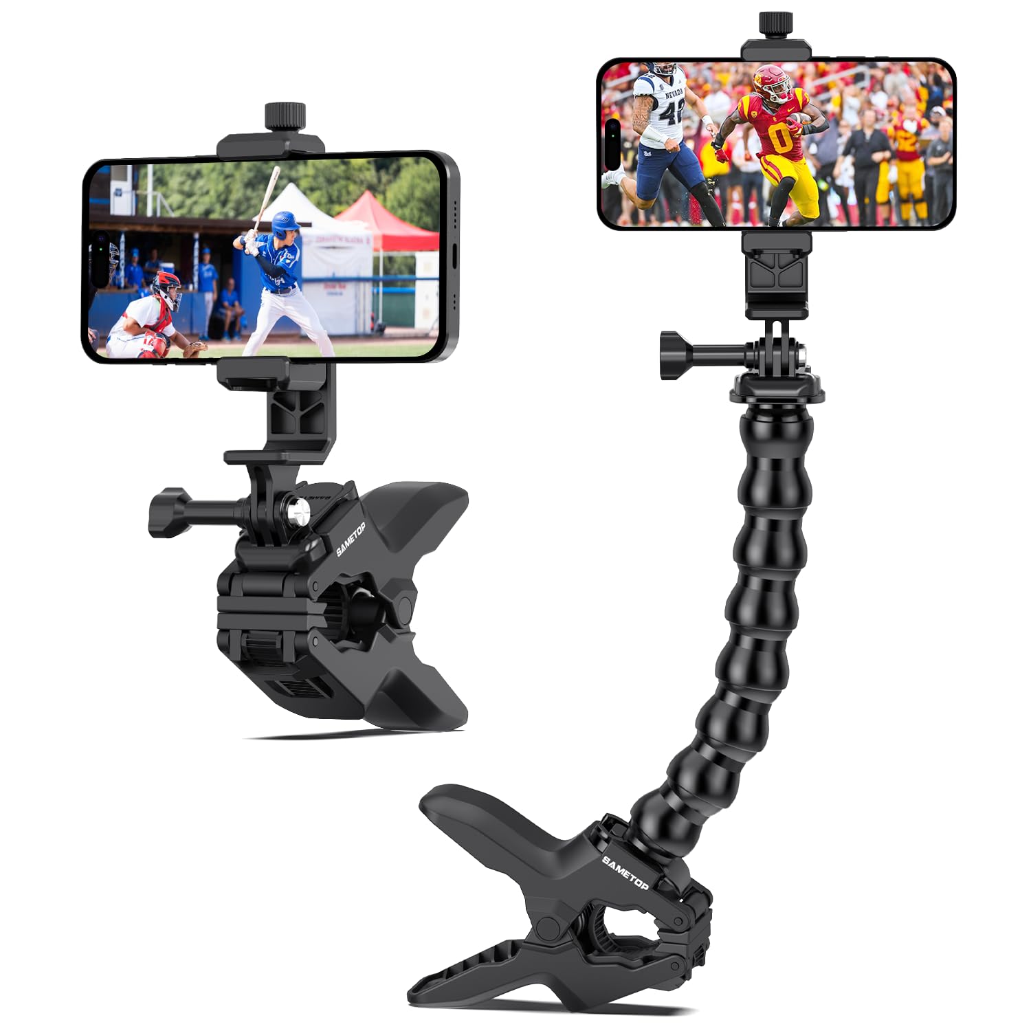 Sametop Gooseneck Phone Holder – Adjustable Clamp Mount for Desk