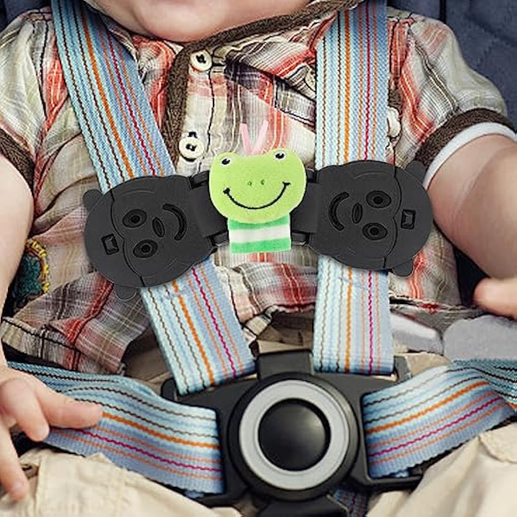 QOPAHI Anti Escape Car Seat Strap - 2 Pack Monkey Baby Safety Chest Clip