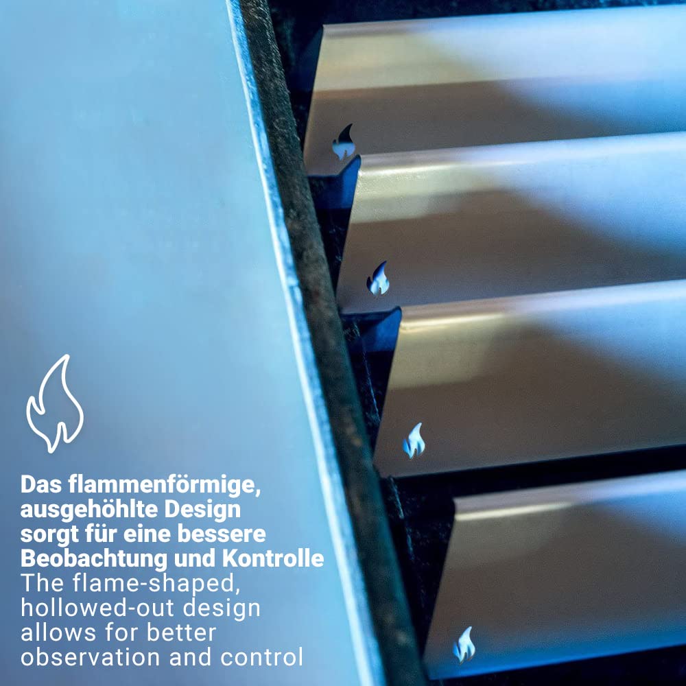 Ecooe Stainless Steel Flavorizer Bars for Weber Spirit 300 Series - 5 Pack