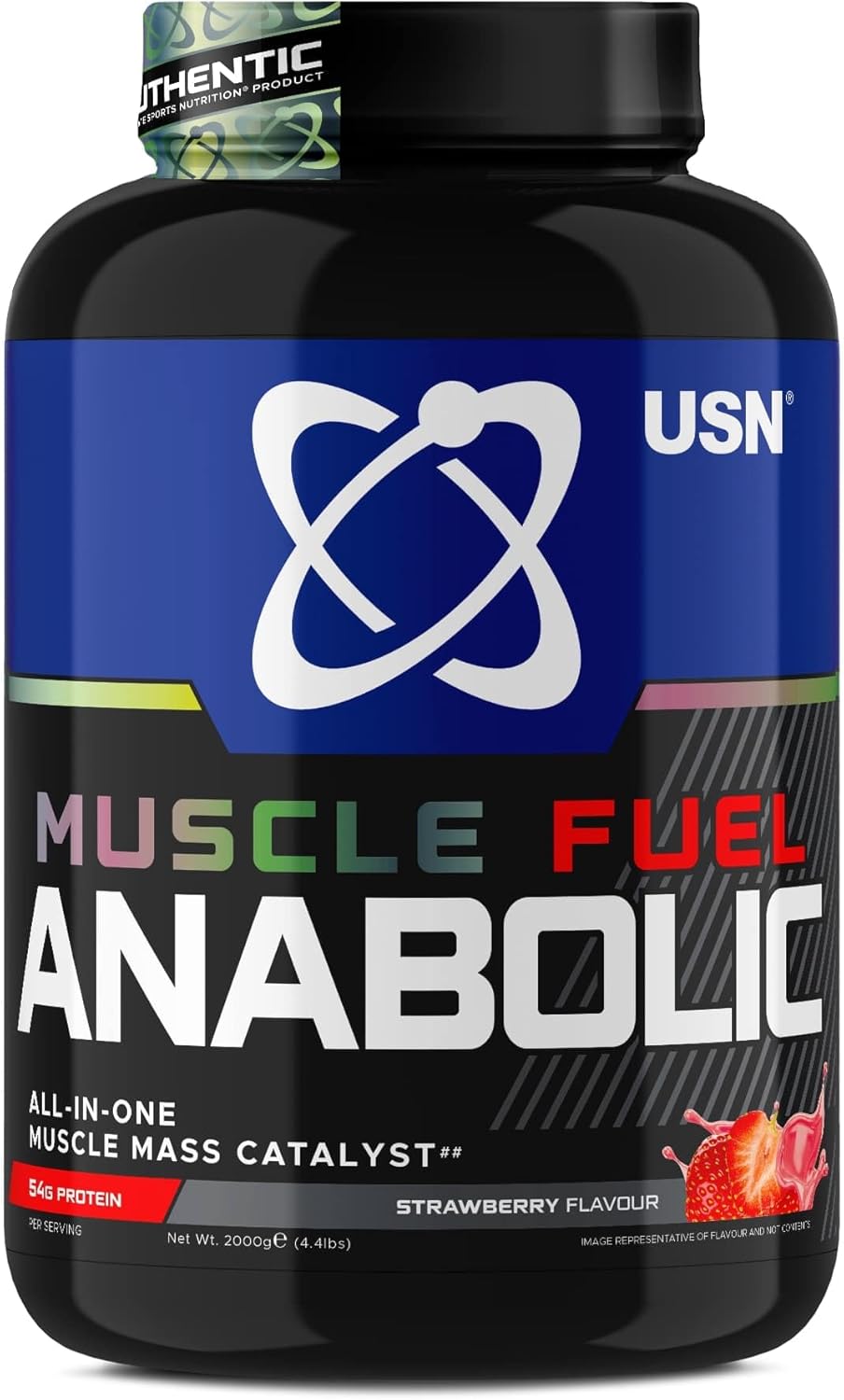 USN Muscle Fuel Anabolic Mass Gainer – Strawberry Protein Powder 2kg