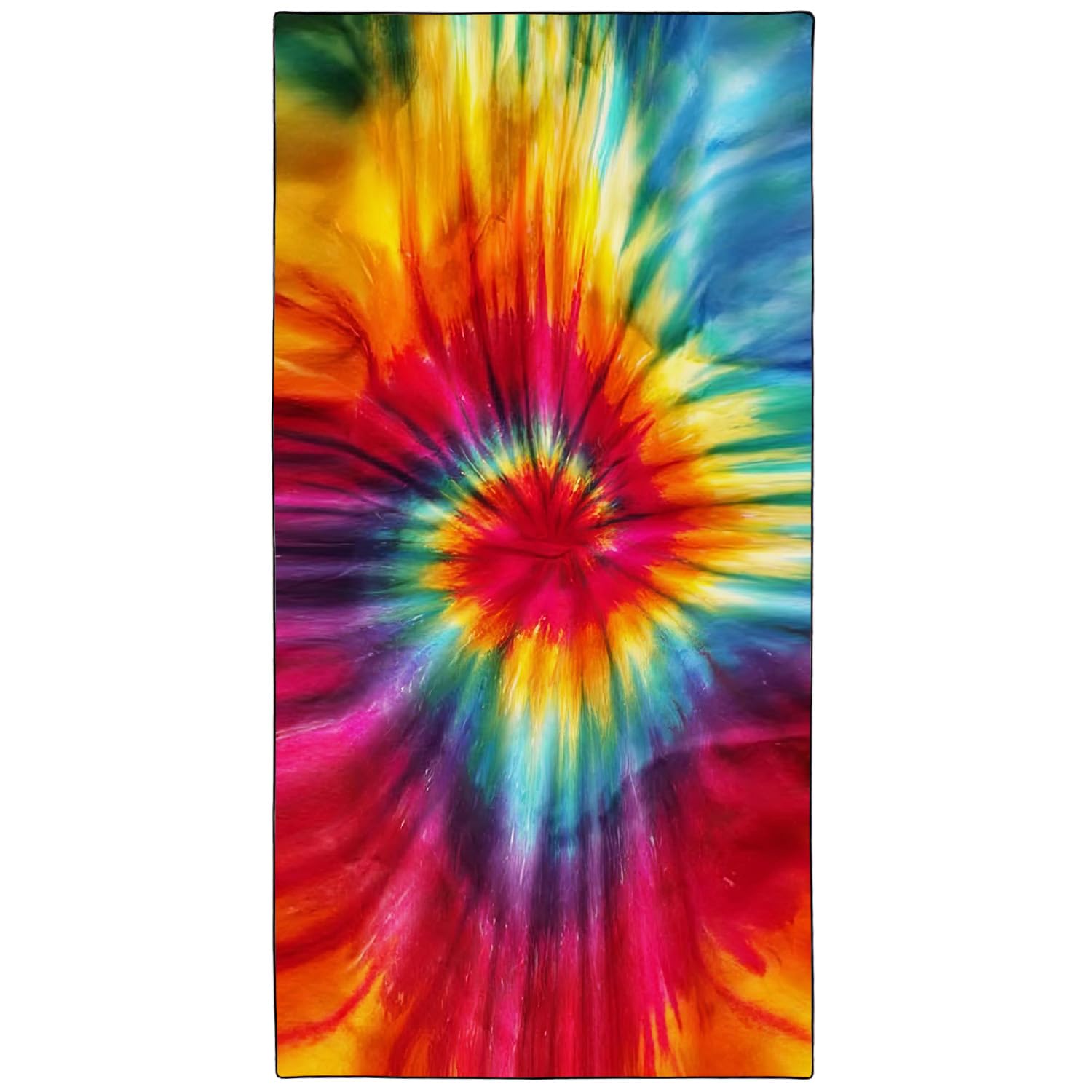 YISUMEI Extra Large Tie-Dye Beach Towel | Sand-Free Microfiber Quick Dry