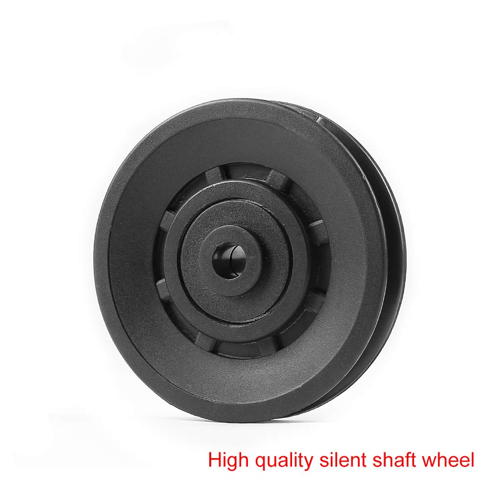 Topfinder 90mm Universal Bearing Pulley Wheel for Gym Cable Machine (12Pcs)