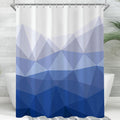 Lerores Geometric Shower Curtain | 180x200cm Anti-Mould Polyester Bath