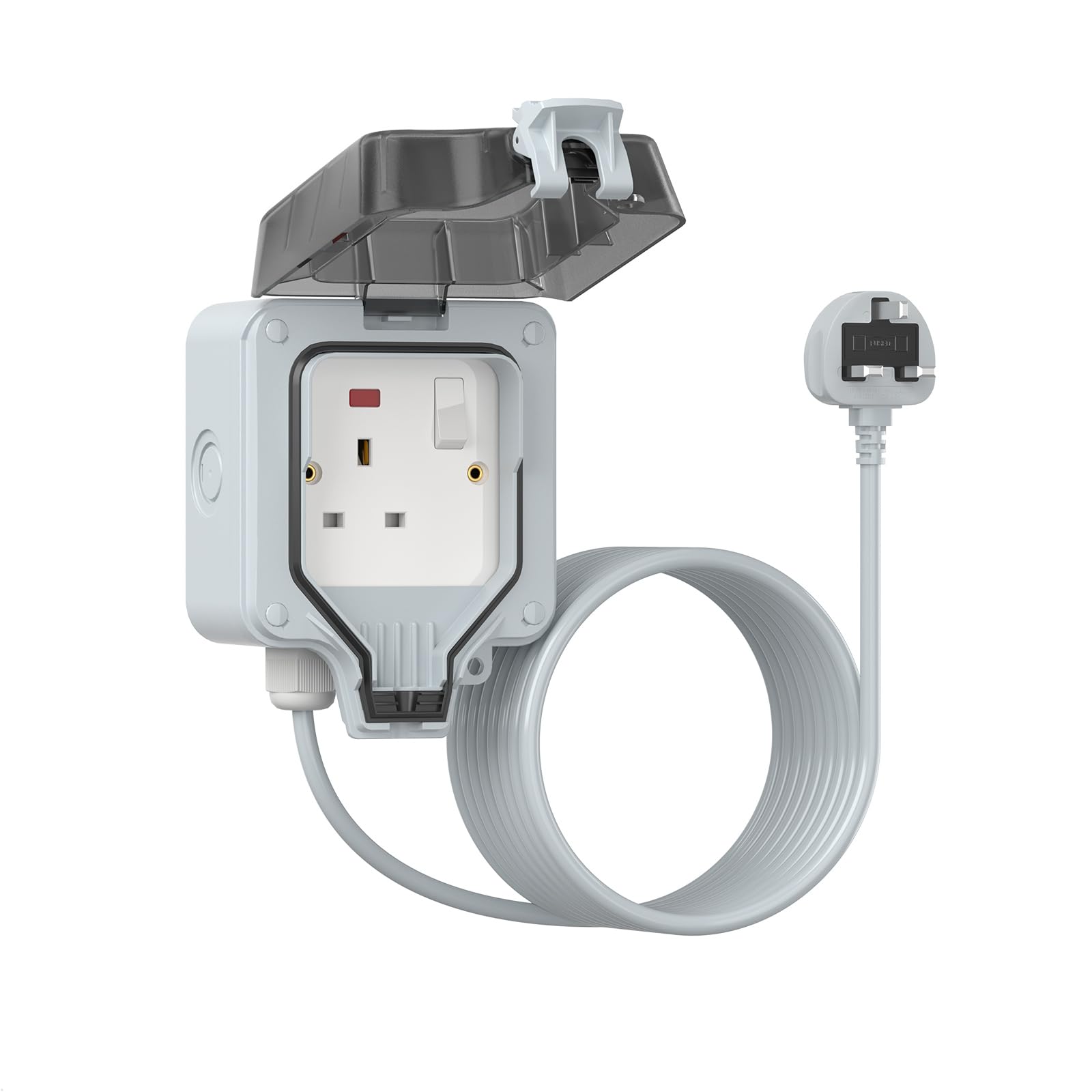 IP66 Waterproof Outdoor Extension Lead – 5M Garden Socket