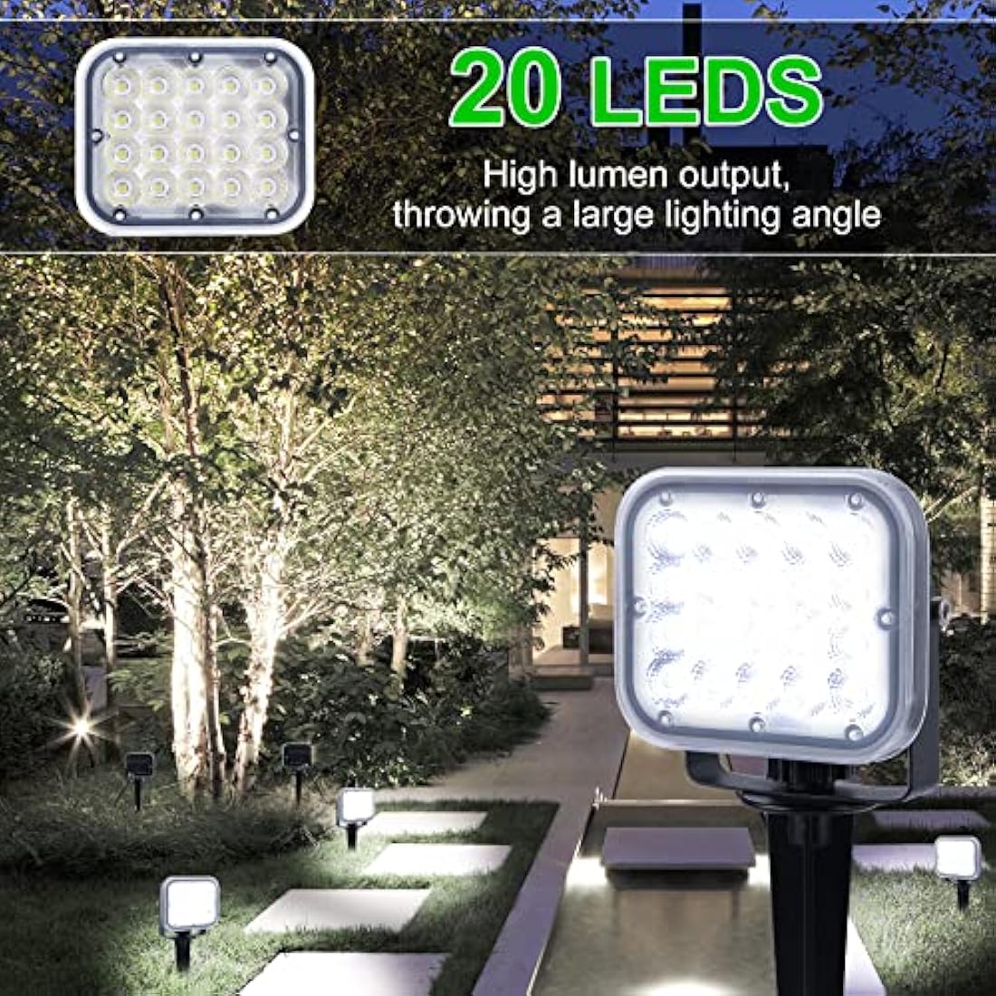 NATPOW LED Garden Spike Lights | IP65 Waterproof Landscape Spotlights
