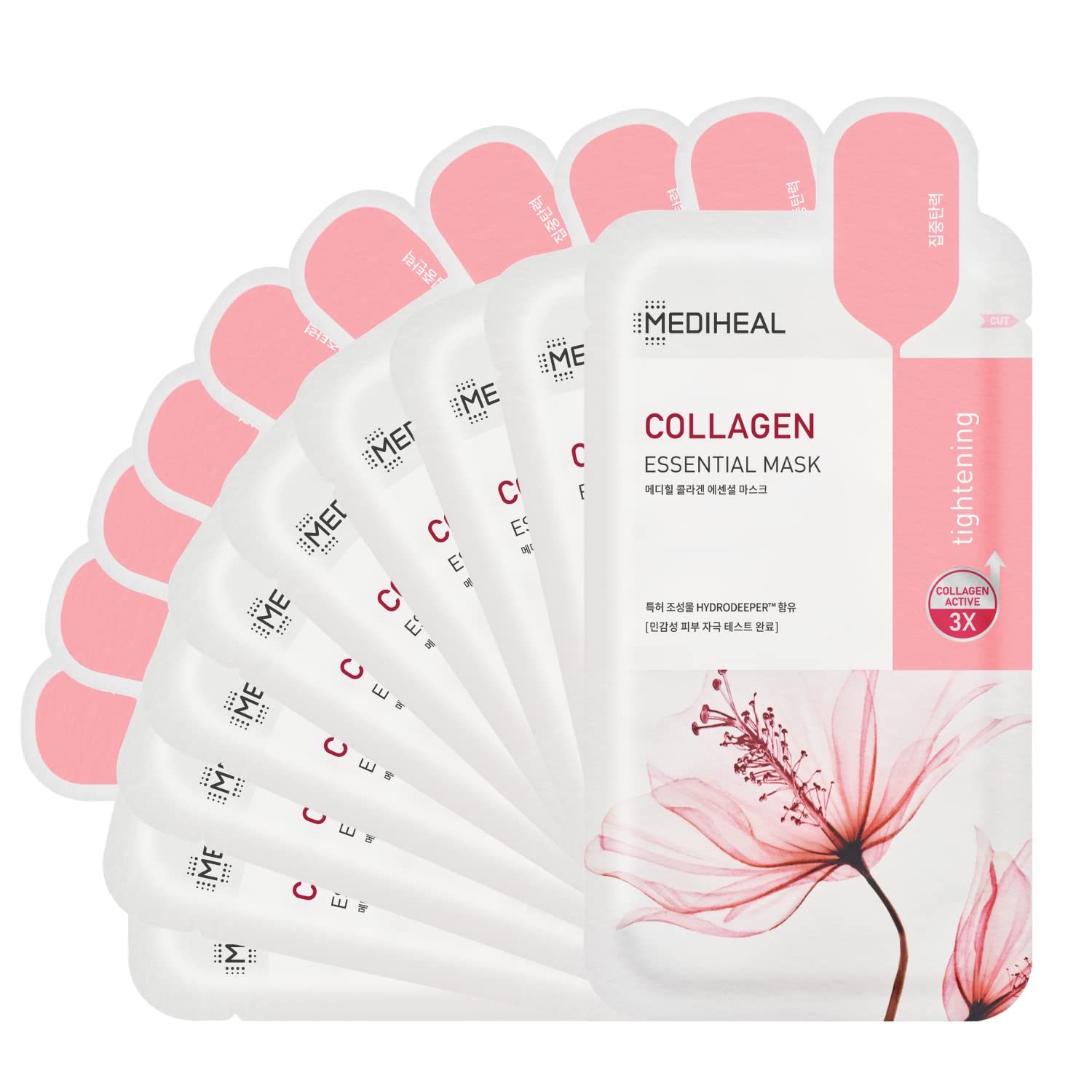 Mediheal Collagen Essential Facial Mask – Lifting & Firming Sheet Mask (10 Pcs)