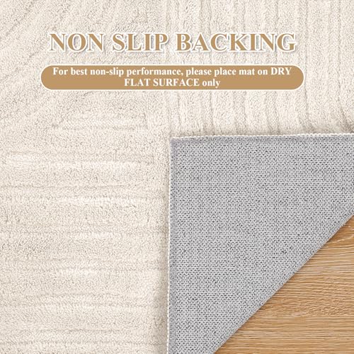 Enyhom Washable Geometric Area Rug – 120x160cm Non-Slip Soft Fluffy Carpet