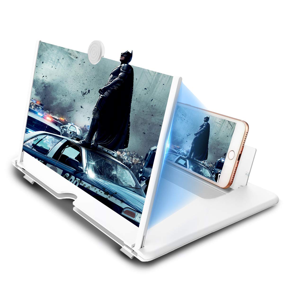 Newseego 12" Phone Screen Magnifier - 3D HD Amplifier with Bracket