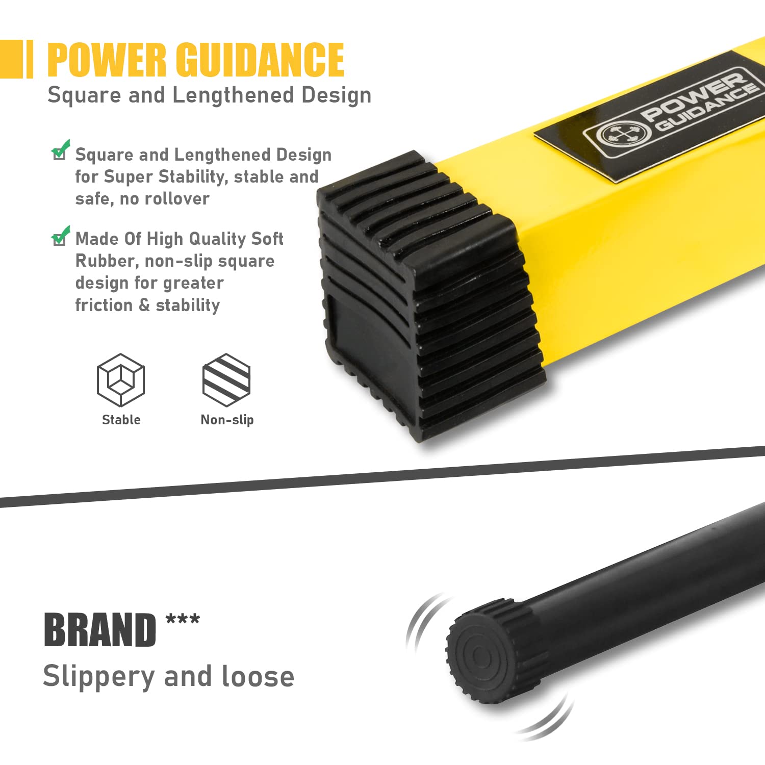 POWER GUIDANCE Adjustable Dip Bar Station | Heavy Duty Steel Pull Up Bar