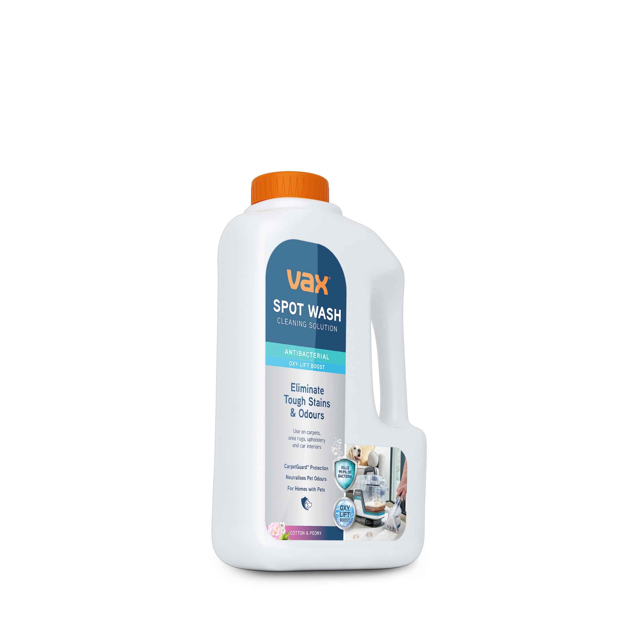 Vax SpotWash Antibacterial Carpet & Upholstery Cleaner - 1.5L Solution