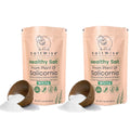 SaltWise Salicornia White Salt - 50% Less Sodium Plant-Based Salt (2 Pack)