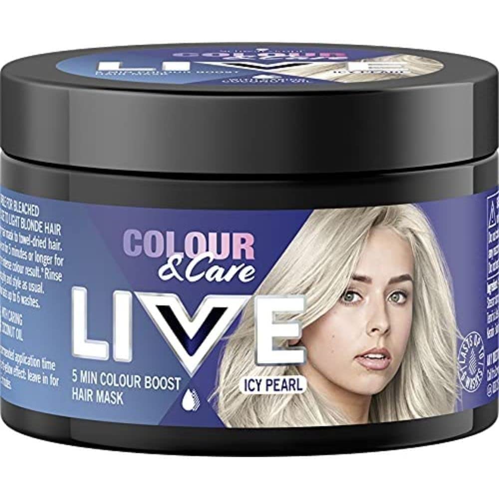 Schwarzkopf LIVE Colour & Care Hair Mask – Icy Silver Blonde Toner