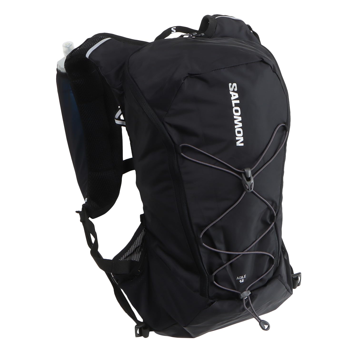 Salomon Agile 12 Hydration Vest – Unisex Trail Running Pack, Black