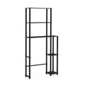 Furinno Turn-N-Tube 5-Shelf Over The Toilet Storage Organizer, Espresso