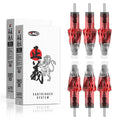 CNC 40Pcs Tattoo Cartridges - #10 Bugpin Curved Round Magnum Mixed Set