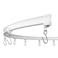 KXLife 12ft Flexible Ceiling Curtain Track – Bendable Room Divider System